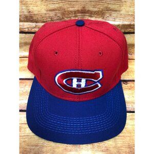 NOS Vintage MONTREAL CANADIENS CCM American Needle 7 1/8 Fitted Hat Cap (e5b)